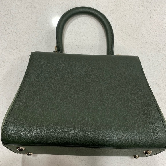 Delvaux Mini Brillant Green Tri Color Sellier Calfskin Leather Bag - Picture 7 of 16